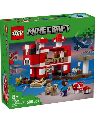 LEGO Minecraft 21270 La Casa del Mooshroom – Playset LEG6526780 Lego | Futurartshop.com