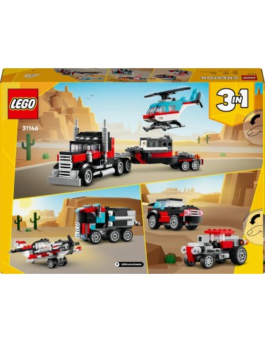 LEGO Creator 31146 Autocarro con Elicottero – Giocattolo 3in1 LEG6465045 Lego | Futurartshop.com