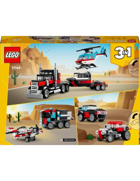 LEGO Creator 31146 Autocarro con Elicottero – Giocattolo 3in1 LEG6465045 Lego | Futurartshop.com