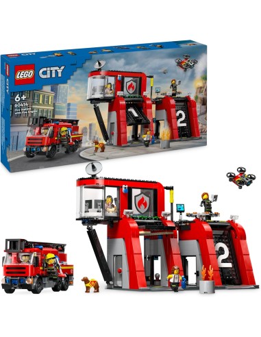 LEGO City 60414 Caserma dei Pompieri e Autopompa LEG6470791 Lego | Futurartshop.com