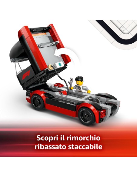 LEGO City 60445 F1 Transporter with RB20 & AMR24 LEG6526272 Lego | Futurartshop.com