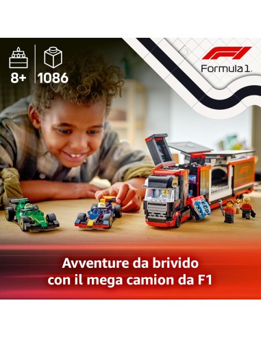 LEGO City 60445 F1 Transporter with RB20 & AMR24 LEG6526272 Lego | Futurartshop.com