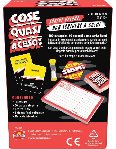 COSE QUASI A CASO – Gioco da Tavolo Famiglie e Bambini 10+ GOL934375 Goliath | Futurartshop.com
