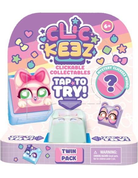 Clickeez Twin Pack – 2 Personaggi Collezionabili + Portachiavi GOL934109 Goliath | Futurartshop.com