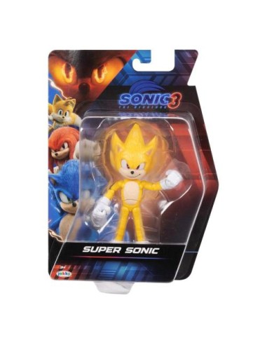 Sonic 3 Action Figure Super Sonic 13 cm Articolato – Ufficiale JAK42402I Jakks Pacific | Futurartshop.com