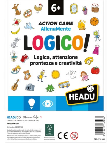 Logico Action Game – Gioco Educativo di Logica e Azione HEAIT61060 Headu | Futurartshop.com