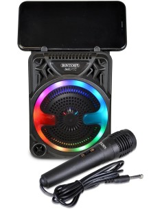 Mini Speaker Karaoke Wireless RGB con Microfono e Supporto Telefono BON491000 Bontempi | Futurartshop.com 2