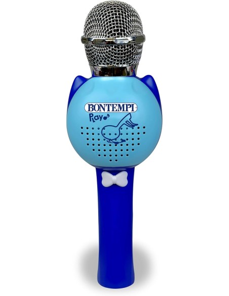 Microfono Blu wireless con funzione karaoke – Giocattolo musicale per bambini ICA412820 Bontempi | Futurartshop.com