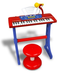 Tastiera elettronica 37 tasti per bambini con microfono e sgabello – Giocattolo musicale ICA133720 Bontempi | Futurartshop.com 2