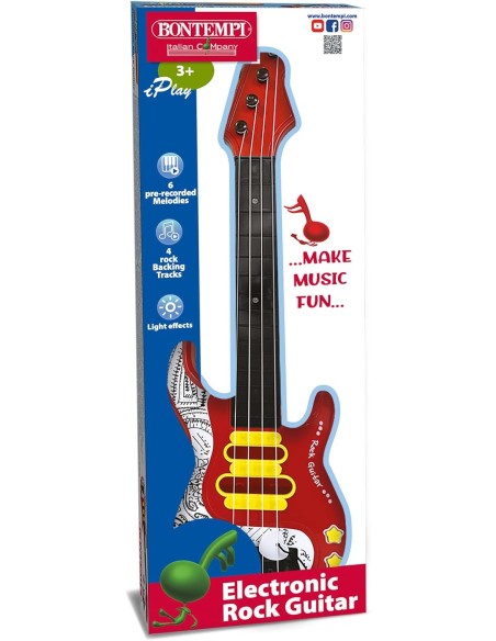 Electronic Guitar for Kids 50 cm with Light Effects – Musical Toy ICA241110 Bontempi | Futurartshop.com