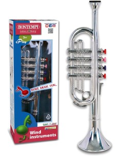 Bontempi Chrome Toy Trumpet with 4 Valves – Musical Instrument for Kids ICA323831 Bontempi | Futurartshop.com 2