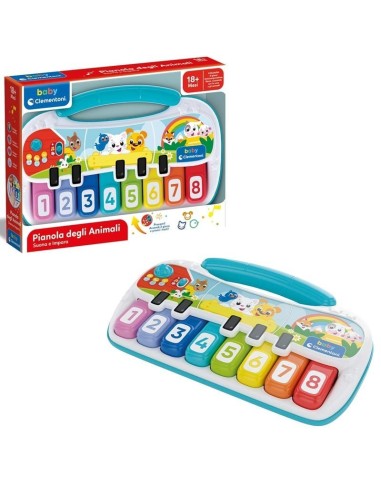 Animal Piano Interactive Keyboard for Kids – Educational Musical Toy CLE17938 Clementoni | Futurartshop.com