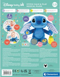 Disney Stitch Peluche Musicale Call & Play – Giocattolo interattivo per bambini CLE17987 Clementoni | Futurartshop.com 2