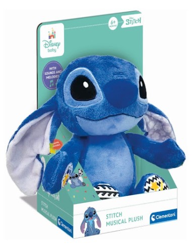 Disney Stitch Peluche Musicale Call & Play – Giocattolo interattivo per bambini CLE17987 Clementoni | Futurartshop.com