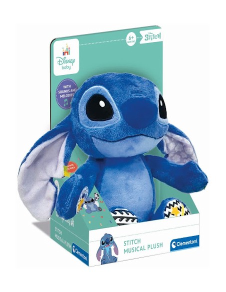 Disney Stitch Musical Plush Call & Play – Interactive Toy for Kids CLE17987 Clementoni | Futurartshop.com