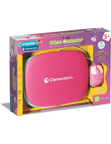 Il Mio Primo Computer Rosa con Mouse – Gioco educativo elettronico per bambini CLE16657 Clementoni | Futurartshop.com