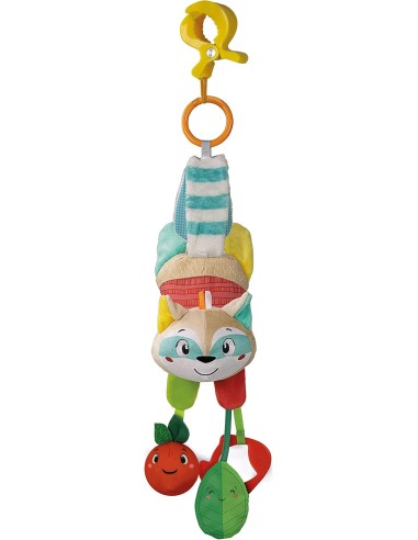 Easy-Peasy Procione Sonaglino Morbido per Neonati – Giocattolo Prima Infanzia CLE17789 Clementoni | Futurartshop.com