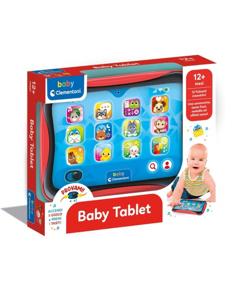 Baby Tablet interattivo con luci e suoni 12-36 mesi – Giocattolo educativo prima infanzia CLE17496 Clementoni | Futurartshop.com