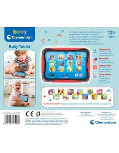 Baby Tablet interattivo con luci e suoni 12-36 mesi – Giocattolo educativo prima infanzia CLE17496 Clementoni | Futurartshop.com 2