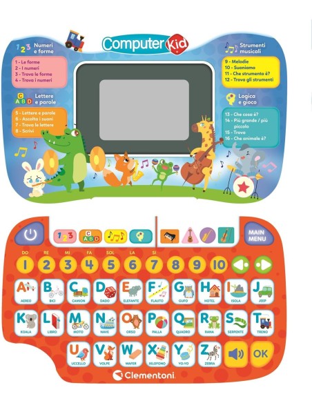 Sapientino Discovery Laptop – Computer educativo bambini 3+ anni con 16 attività CLE16658 Clementoni | Futurartshop.com