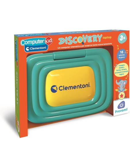 Sapientino Discovery Laptop – Computer educativo bambini 3+ anni con 16 attività CLE16658 Clementoni | Futurartshop.com