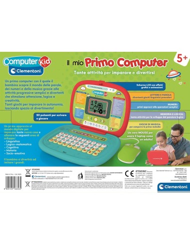 Sapientino My First Computer – Interactive Educational Toy for Kids 5+, 35 Activities CLE16656 Clementoni | Futurartshop.com