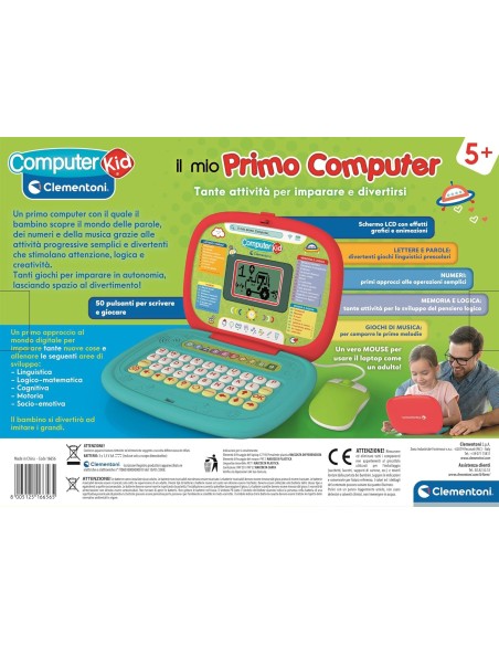 Sapientino Il Mio Primo Computer – Gioco educativo interattivo bambini 5+ anni, 35 attività CLE16656 Clementoni | Futurartsho...