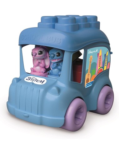 Clementoni Stitch Bus Attività – Gioco educativo prima infanzia con attività manuali CLE17974 Clementoni | Futurartshop.com
