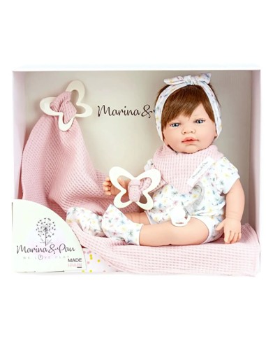 Reborn Doll Sweet Baby Butterfly 42 cm – Realistic Baby Doll for Play & Collection MEP728 Marina e Pau | Futurartshop.com