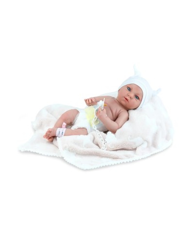 Reborn Newborn Doll Mini Baby Pink 38 cm – Realistic Baby Doll for Play & Collection MEP485 Marina e Pau | Futurartshop.com