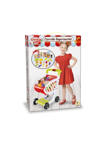 Grande Chef Carrello Supermarket con 25 accessori – Gioco di ruolo per bambini TEO66326 Teorema | Futurartshop.com