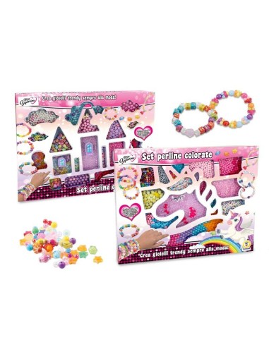 Miss Signorina Set Perline Castello Unicorno – Kit creativo gioielli fai da te bambine TEO80076 Teorema | Futurartshop.com