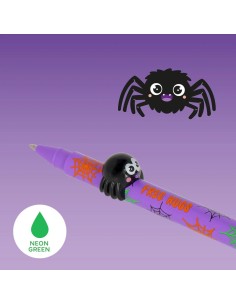 Lovely Friends Green Gel Pen with Spider "Free Hugs" – Cute Stationery LEGCPP0026 Legami Milano | Futurartshop.com 2