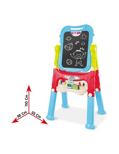 Plastic Art Magnetic Board 2 in 1 – Educational Writing and Drawing Toy for Kids TEO80482 Teorema | Futurartshop.com