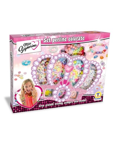 Miss Signorina Set Perline Lettere e Numeri – Kit creativo ed educativo per bambine TEO67119 Teorema | Futurartshop.com