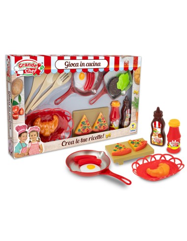 Grande Chef Play Kitchen Set – Toy Cooking Kit with Accessories for Kids TEO68796 Teorema | Futurartshop.com