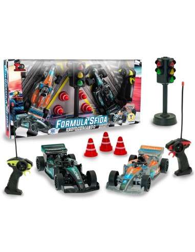 T-Control Formula 1 Doppia Sfida con Semaforo – Set corse con pile incluse TEO80548 Teorema | Futurartshop.com
