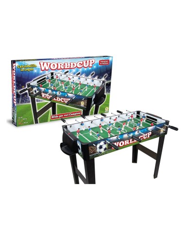 Calciobalilla World Cup con Gambe 68x96x62 cm – Biliardino da casa per bambini e adulti TEO67358 Teorema | Futurartshop.com