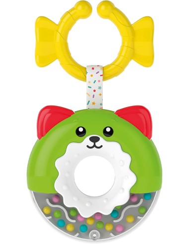 Sonaglino Ciambella – Sonaglio neonato morbido e colorato 0+ mesi CLE17504 Clementoni | Futurartshop.com