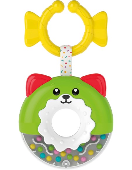 Sonaglino Ciambella – Sonaglio neonato morbido e colorato 0+ mesi CLE17504 Clementoni | Futurartshop.com