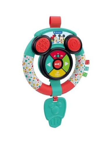 Disney Baby Soft Volante da Passeggino – Gioco morbido interattivo per neonati CLE17557 Clementoni | Futurartshop.com