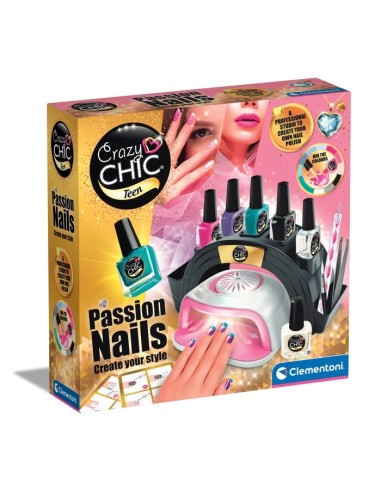 Crazy Chic Passion Nails – Set creativo nail art Clementoni per bambine 6+ CLE18784 Clementoni | Futurartshop.com
