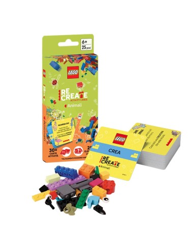 LEGO Recreate Activity Cards Animals – Creative and Educational Cards for Kids ITA EREACP-6603 Lego | Futurartshop.com