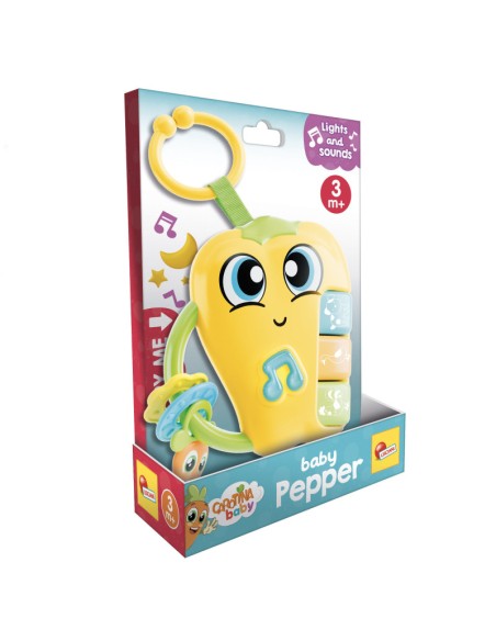 Sonaglio Baby Pepper con Luci e Suoni – Giocattolo Sensoriale Neonati LIS109883 Lisciani | Futurartshop.com
