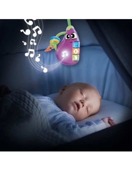 Carotina Baby Eggplant – Interactive Toy with LED Lights and Sounds for Kids LIS109890 Lisciani | Futurartshop.com