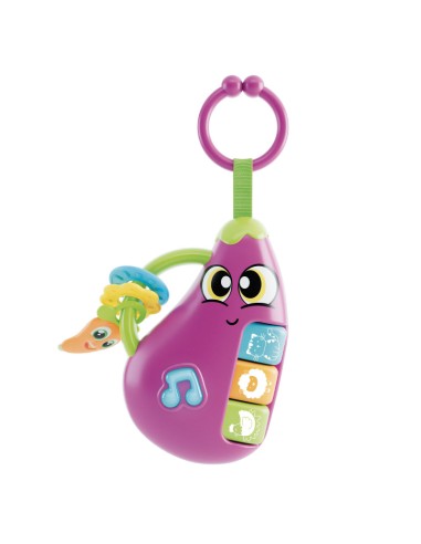 Carotina Baby Eggplant – Interactive Toy with LED Lights and Sounds for Kids LIS109890 Lisciani | Futurartshop.com