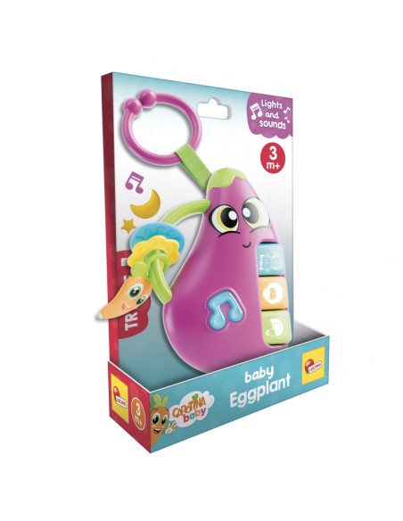 Carotina Baby Eggplant – Interactive Toy with LED Lights and Sounds for Kids LIS109890 Lisciani | Futurartshop.com