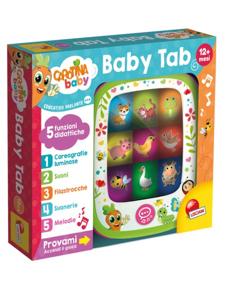 Carotina Baby Tab – Educational Interactive Tablet Toy with Sounds and Activities for Toddlers 12+ Months ITA LIS111350 Lisci...