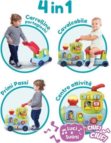 Carotina Baby “The Game Train” – Interactive Train with Lights, Sounds & Educational Activities 12+ Months ITA LIS113699 Lisc...