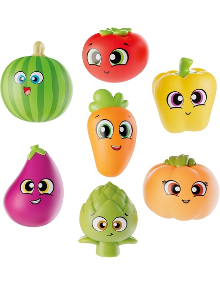 Carotina Baby Vegetables Bath Fun – Floating Bath Toy Set with Vegetables for Babies and Toddlers 12+ Months LIS113705 Liscia...
